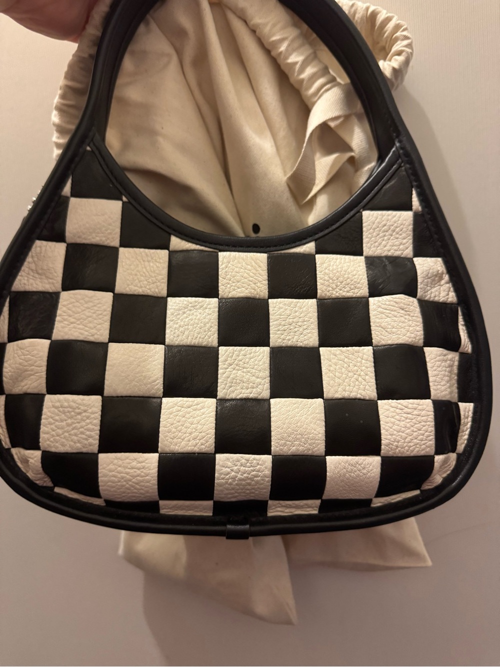 Coachtopia Black and white checkered Ergo bag